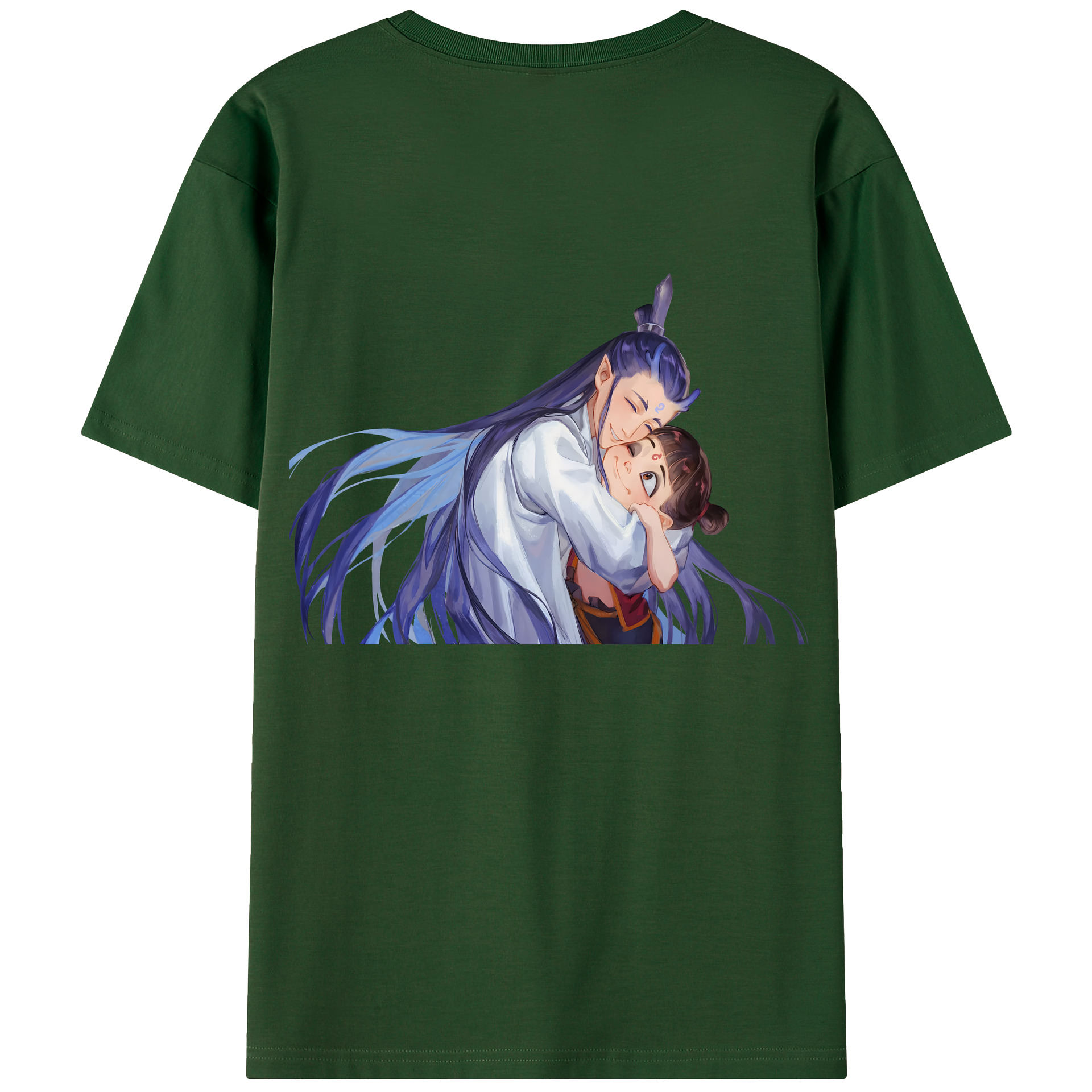 （画像用） Ne Zha 2 ナタ 魔童の大暴れ 綿100％半袖Tシャツ（背面プリント）